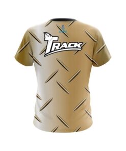 Alternative view of Track Gold Diamond Plate CoolWick Bowling Jersey