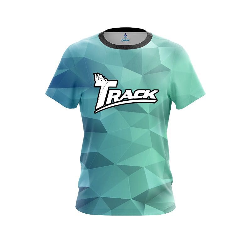 Track Icy Blue CoolWick Bowling Jersey