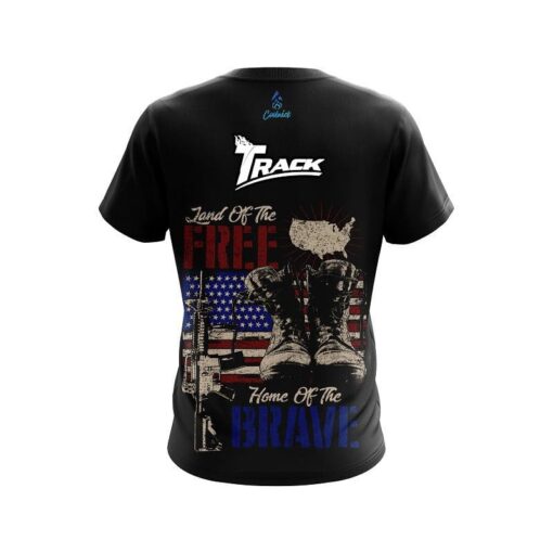 Track Land Of The Free CoolWick Bowling Jersey - Image 2