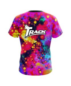 Alternative view of Track Melting Colors CoolWick Bowling Jersey
