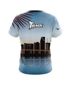 Alternative view of Track Miami Skyline CoolWick Bowling Jersey