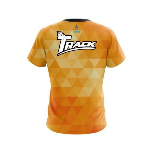 Track Orange Triangle CoolWick Bowling Jersey - Image 2