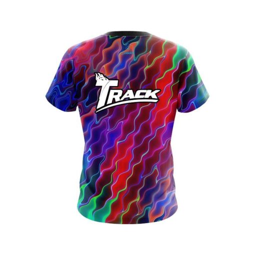 Track Psychedelic Electric Wave CoolWick Bowling Jersey - Image 2
