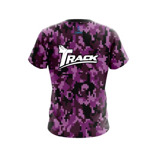 Track Digital Camo Purple CoolWick Bowling Jersey - Image 2