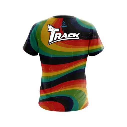 Track Retro Grunge CoolWick Bowling Jersey - Image 2