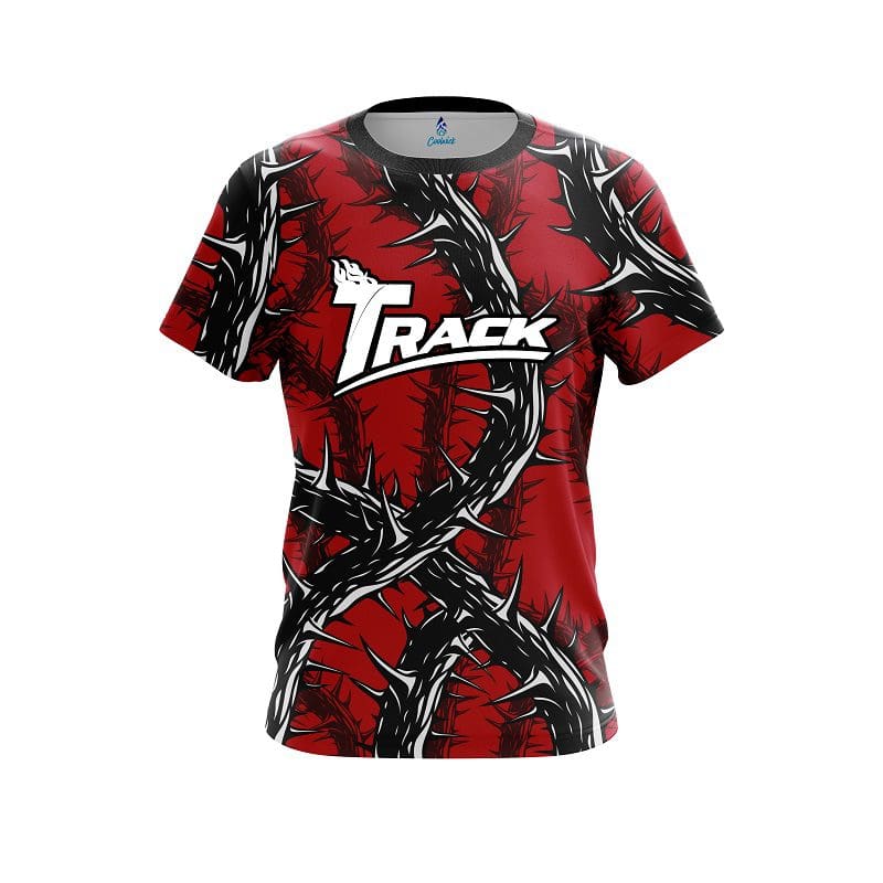 Track Rock And Roll Red Thorns CoolWick Bowling Jersey