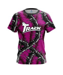 Track Rock And Roll Pink Thorns  CoolWick Bowling Jersey