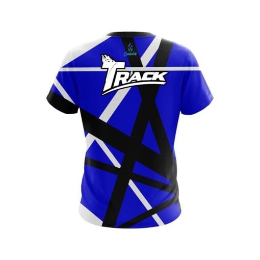 Track Rocker Blue CoolWick Bowling Jersey - Image 2
