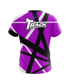 Alternative view of Track Rocker Purple CoolWick Bowling Jersey