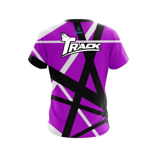 Track Rocker Purple CoolWick Bowling Jersey - Image 2