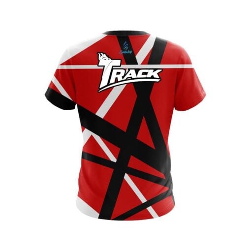 Track Rocker Red CoolWick Bowling Jersey - Image 2