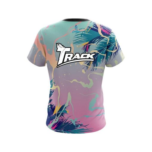 Track Tropical Ink Splash  CoolWick Bowling Jersey - Image 2