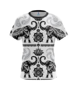 Plain Tribal Elephants CoolWick Bowling Jersey