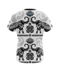 Alternative view of Plain Tribal Elephants CoolWick Bowling Jersey