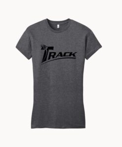Track Women's Dark Heather Black Bowling T-Shirt
