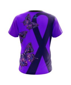 Alternative view of Plain Lupus Cancer CoolWick Bowling Jersey