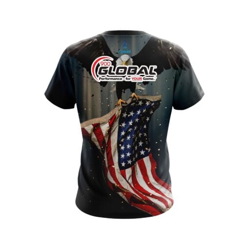900 Global American Eagle CoolWick Bowling Jersey - Image 2