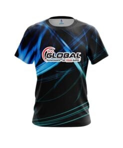 900 Global Aqua Swirl CoolWick Bowling Jersey