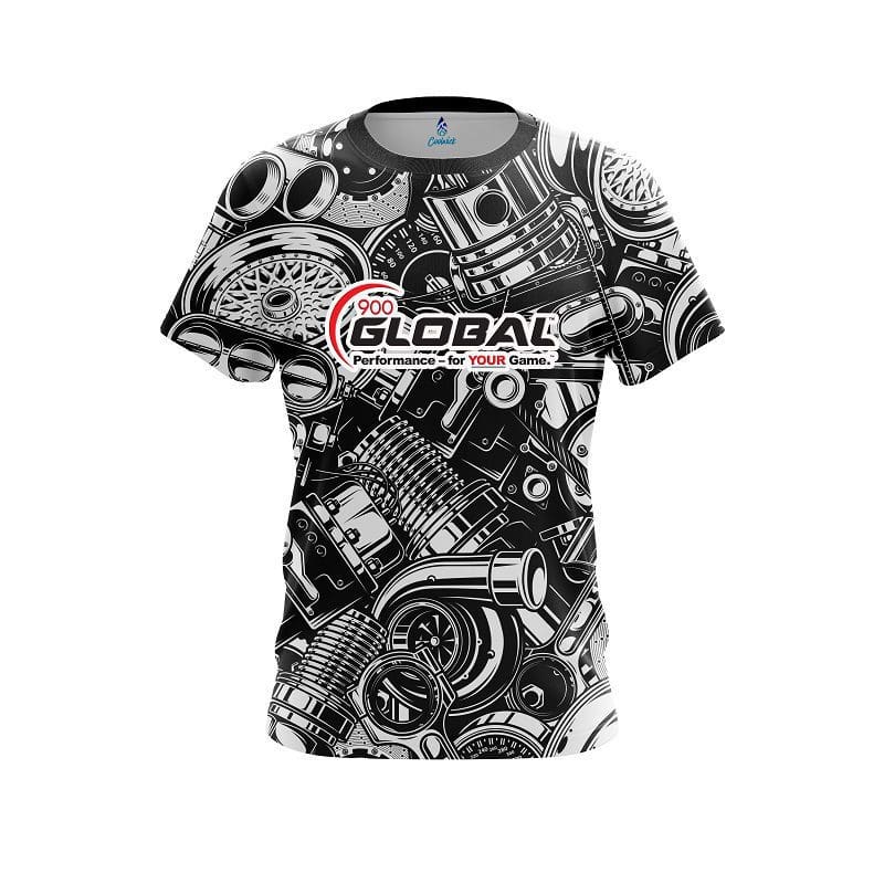 900 Global Auto Parts Explosion CoolWick Bowling Jersey