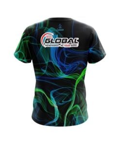 Alternative view of 900 Global Blue Green Smoke CoolWick Bowling Jersey
