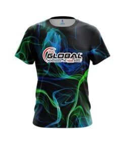 900 Global Blue Green Smoke CoolWick Bowling Jersey