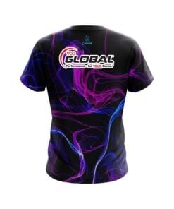 Alternative view of 900 Global Blue Purple Smoke CoolWick Bowling Jersey