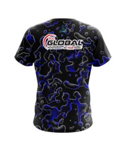 Alternative view of 900 Global Blue Flowing Fluid CoolWick Bowling Jersey
