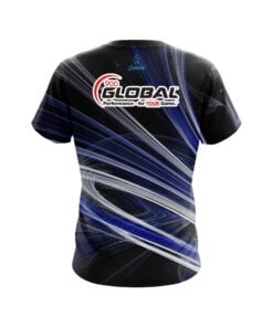 Alternative view of 900 Global Blue Motion Swirl CoolWick Bowling Jersey