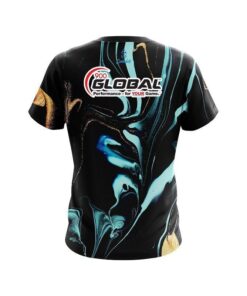 Alternative view of 900 Global Blue and Gold Resin CoolWick Bowling Jersey