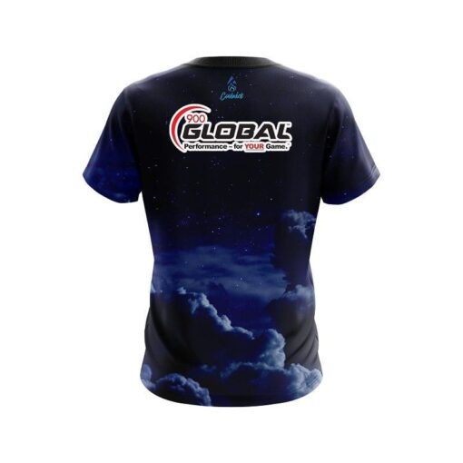 900 Global Cloudy Night CoolWick Bowling Jersey - Image 2