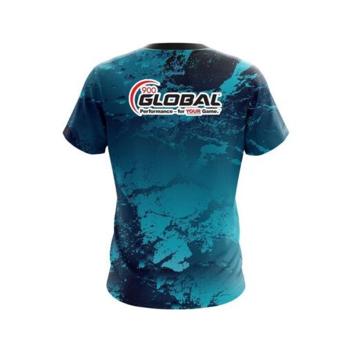 900 Global Graphite Blue CoolWick Bowling Jersey - Image 2