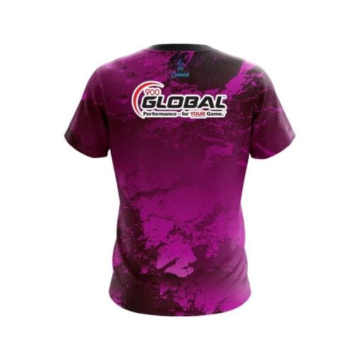 900 Global Graphite Pink CoolWick Bowling Jersey - Image 2