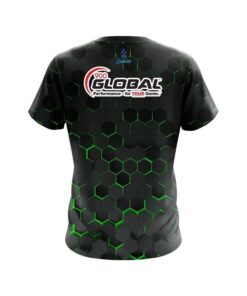 Alternative view of 900 Global Green Honeycomb Fusion CoolWick Bowling Jersey