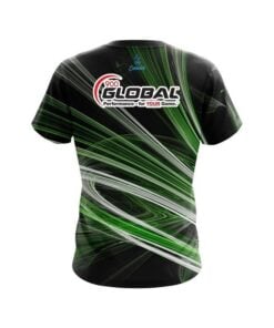 Alternative view of 900 Global Green Motion Swirl CoolWick Bowling Jersey
