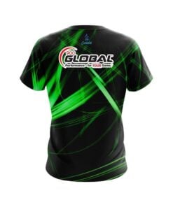Alternative view of 900 Global Green Spiral CoolWick Bowling Jersey