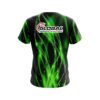 900 Global Green Spiral Waves CoolWick Bowling Jersey - Image 2