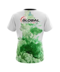 Alternative view of 900 Global Green ink Splash CoolWick Bowling Jersey