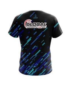 Alternative view of 900 Global Modern Blue Stripe CoolWick Bowling Jersey