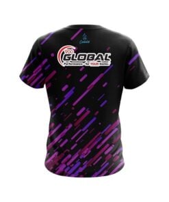 Alternative view of 900 Global Modern Purple Stripe CoolWick Bowling Jersey