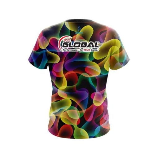 900 Global Multi Color Lava  CoolWick Bowling Jersey - Image 2