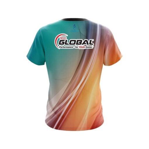 900 Global Multi Color Swirl CoolWick Bowling Jersey - Image 2