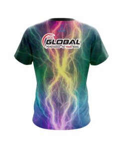 Alternative view of 900 Global Multi Color Electric CoolWick Bowling Jersey