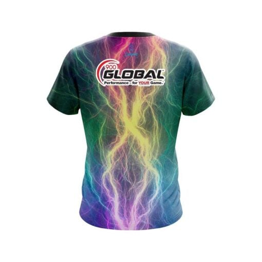 900 Global Multi Color Electric CoolWick Bowling Jersey - Image 2