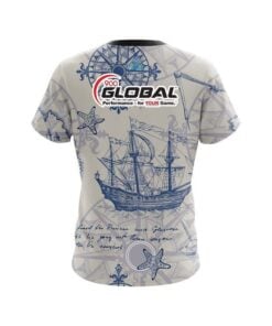 Alternative view of 900 Global Nautical Navigation CoolWick Bowling Jersey