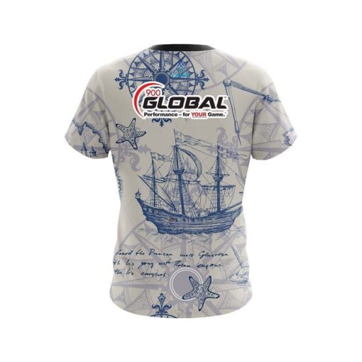 900 Global Nautical Navigation CoolWick Bowling Jersey - Image 2