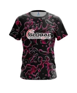 900 Global Pink Flowing Fluid CoolWick Bowling Jersey
