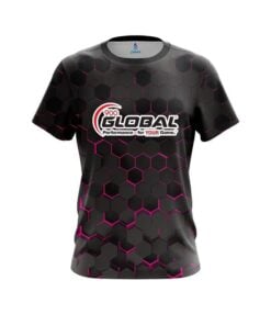 900 Global Pink Honeycomb Fusion CoolWick Bowling Jersey