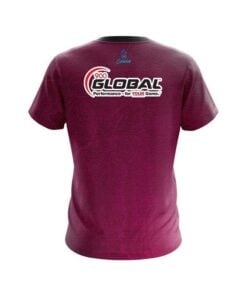 Alternative view of 900 Global Pink Grunge Canvas CoolWick Bowling Jersey