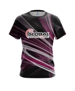 900 Global Pink Motion Swirl CoolWick Bowling Jersey