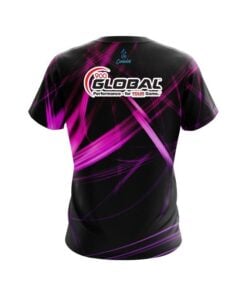 Alternative view of 900 Global Pink Spiral CoolWick Bowling Jersey